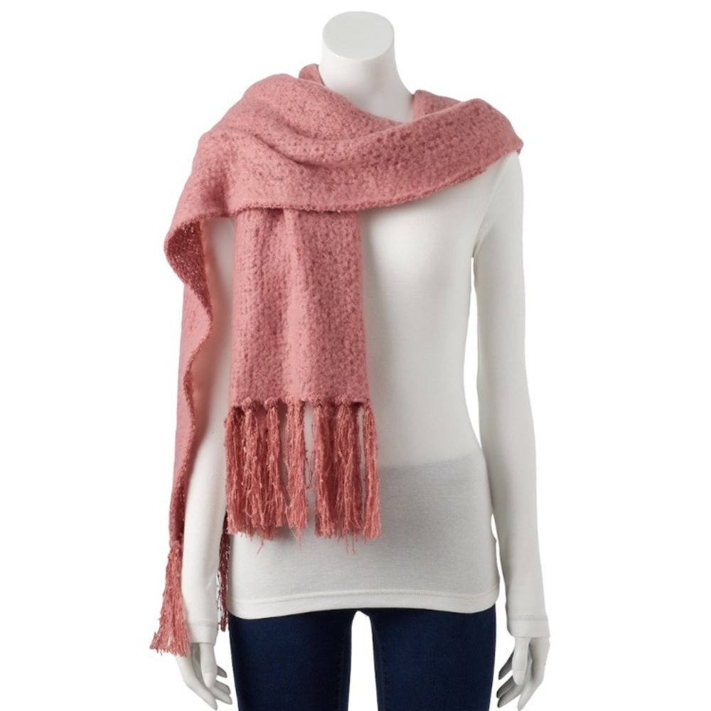 NWT LC Lauren Conrad Brushed Knit Oblong Scarf - Picture 5 of 5